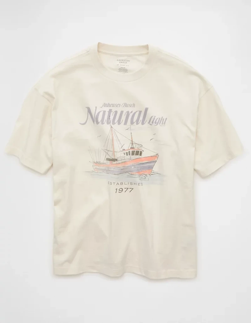 AE Boxy Natural Light Graphic T-Shirt