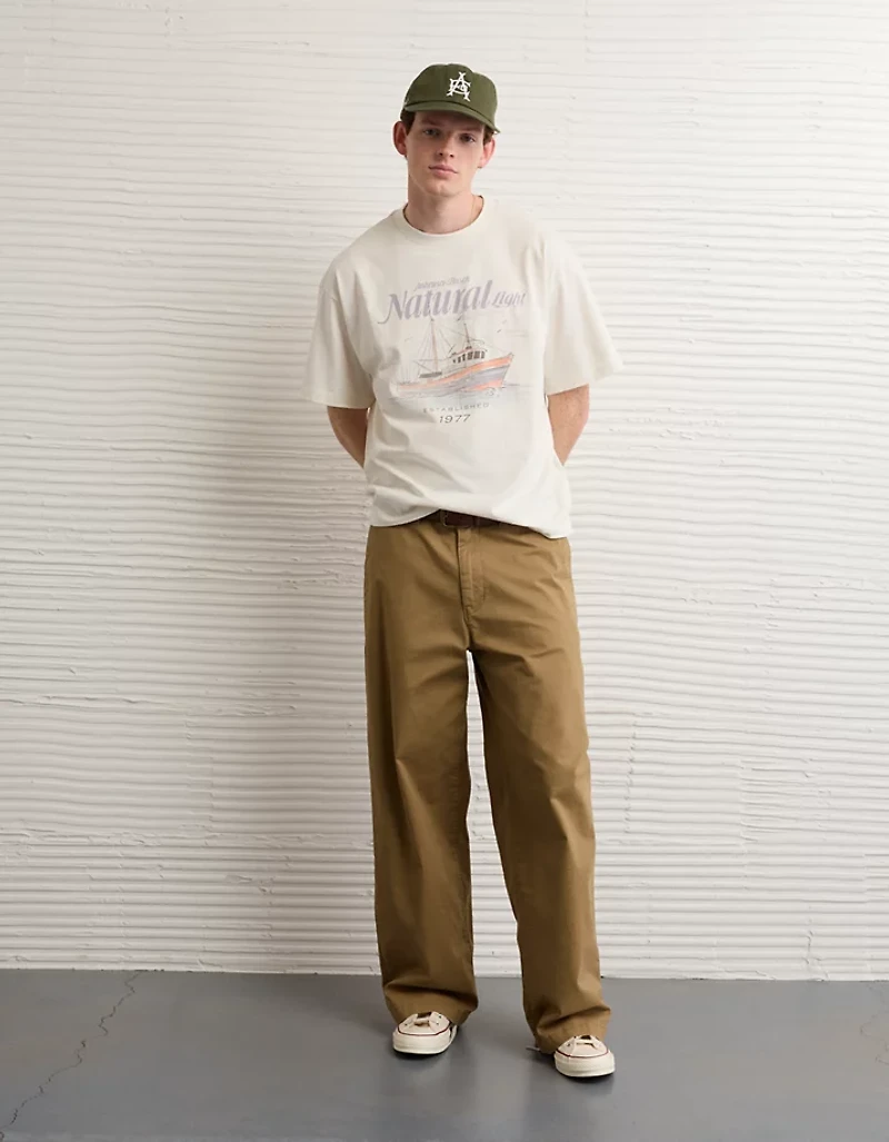 AE Boxy Natural Light Graphic T-Shirt