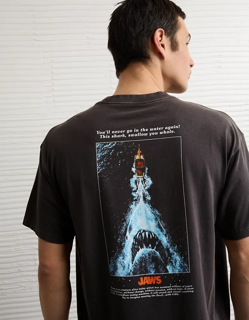 T-shirt à image droit Jaws AE