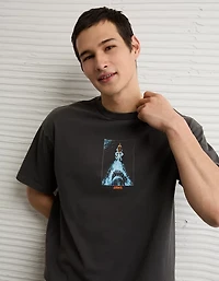 T-shirt à image droit Jaws AE