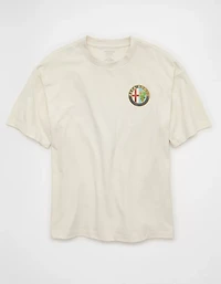 T-shirt droit à imprimé Alfa Romeo AE