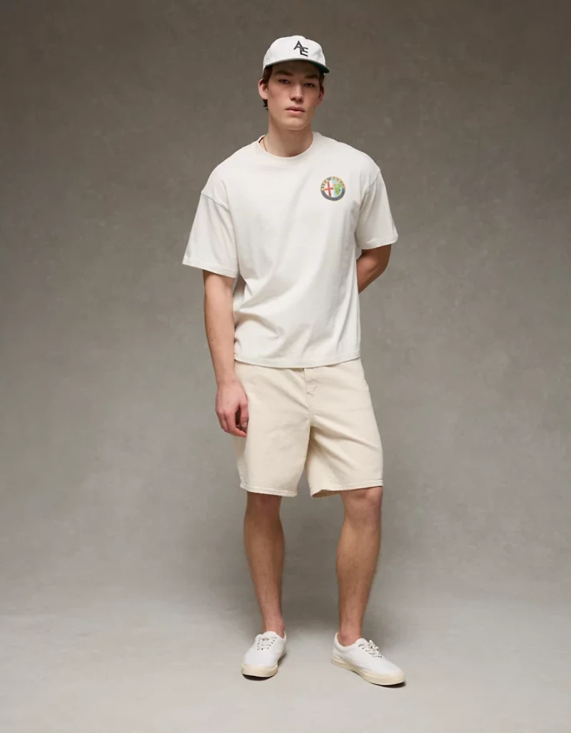 T-shirt droit à imprimé Alfa Romeo AE