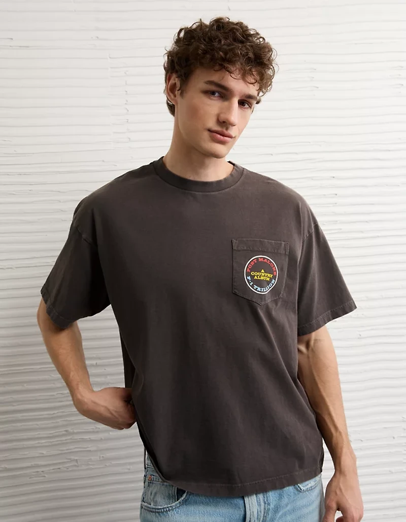 AE Boxy Post Malone Graphic T-Shirt