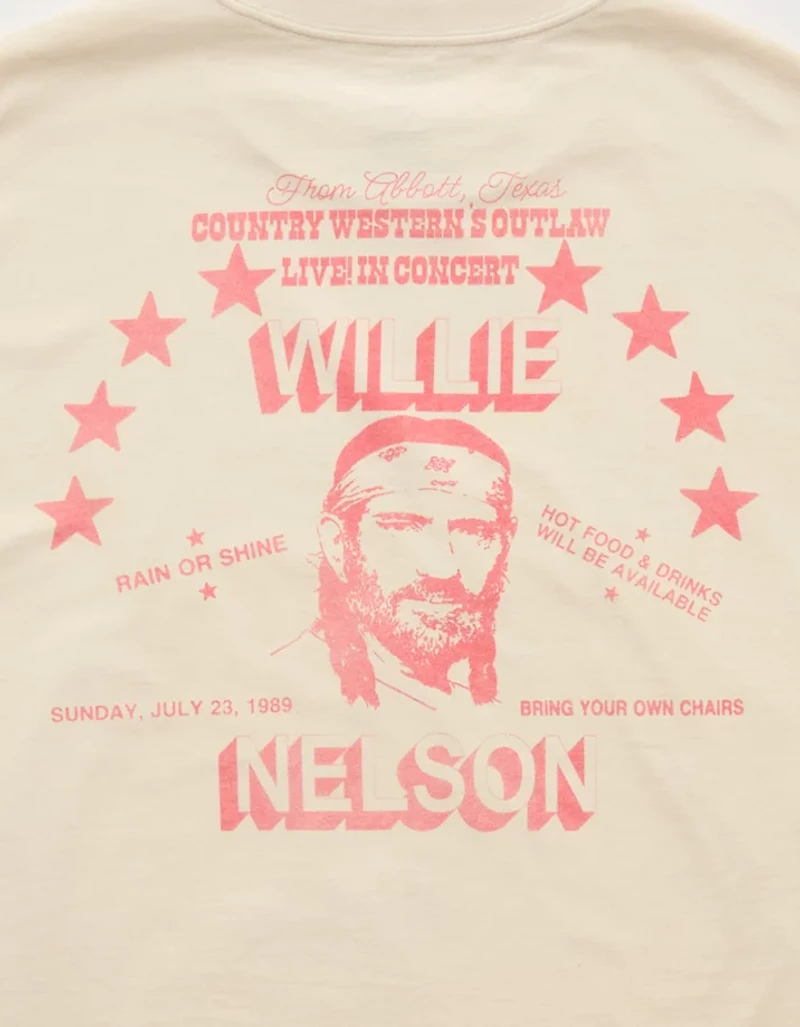 AE Boxy Willie Nelson Graphic T-Shirt
