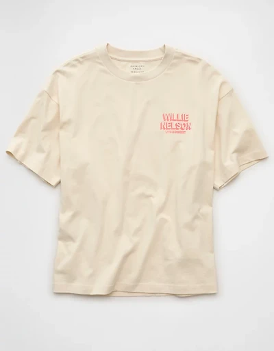 AE Boxy Willie Nelson Graphic T-Shirt