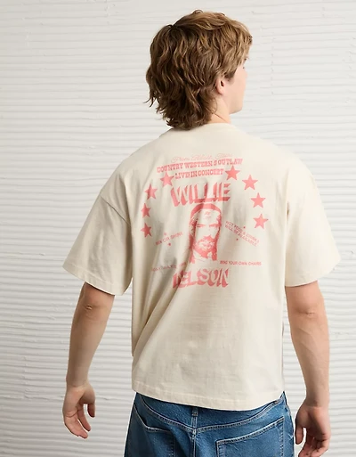 AE Boxy Willie Nelson Graphic T-Shirt
