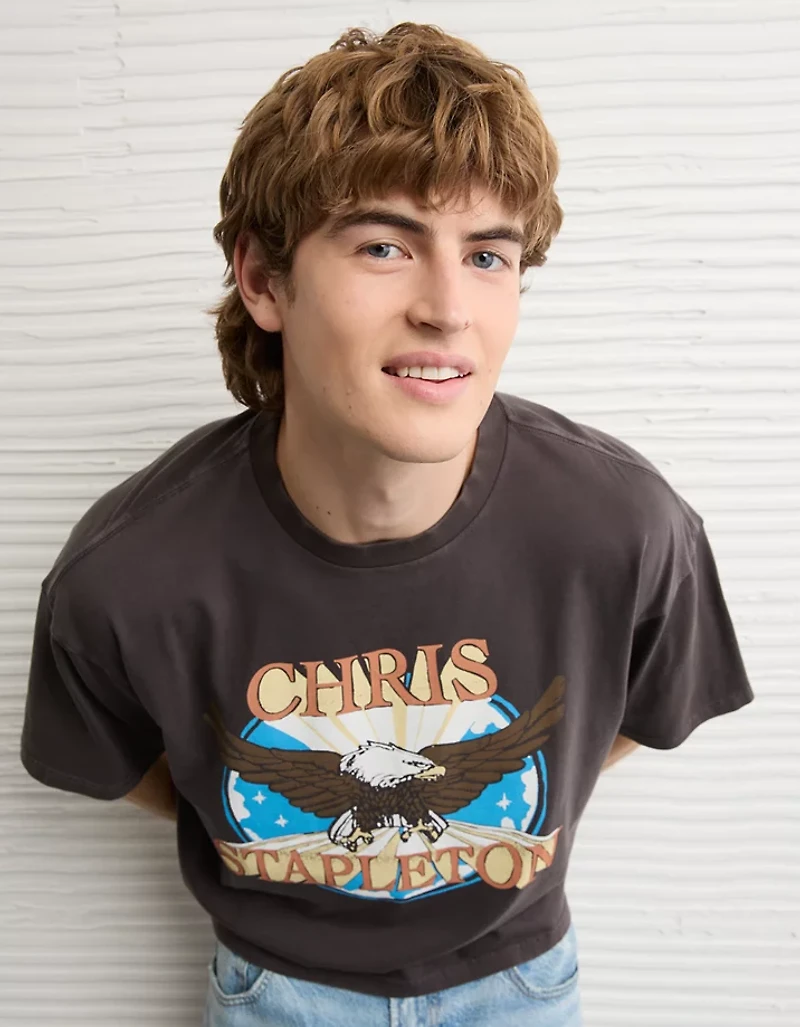 AE Boxy Chris Stapleton Graphic T-Shirt