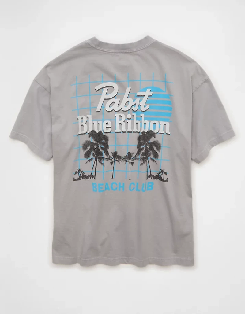 AE Boxy Pabst Blue Ribbon Graphic T-Shirt