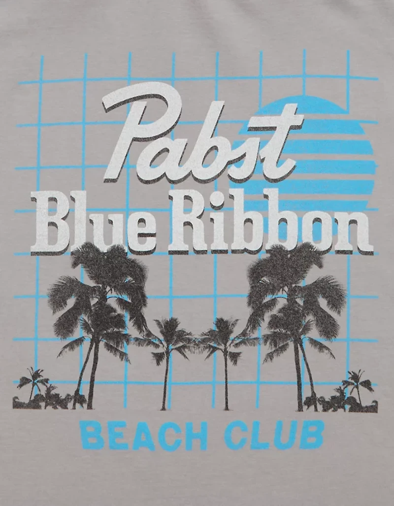 AE Boxy Pabst Blue Ribbon Graphic T-Shirt