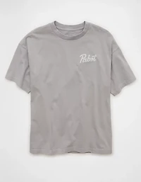 AE Boxy Pabst Blue Ribbon Graphic T-Shirt