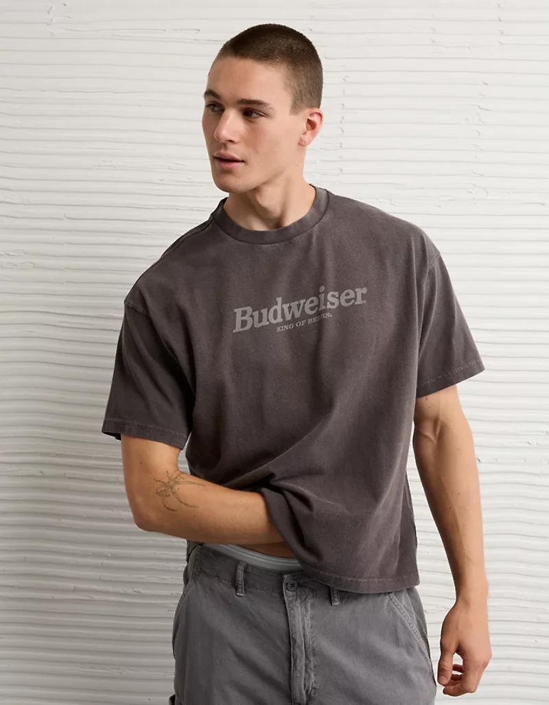 AE Boxy Budweiser Graphic T-Shirt