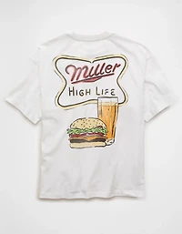 AE Boxy Fit Miller Beer Graphic T-Shirt