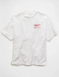 AE Boxy Fit Miller Beer Graphic T-Shirt