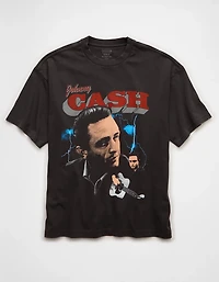 AE Boxy Johnny Cash Graphic T-Shirt
