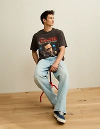 AE Boxy Johnny Cash Graphic T-Shirt