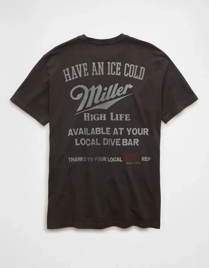 AE Standard Fit Miller High Life Graphic T-Shirt
