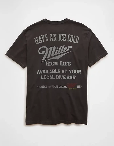 AE Standard Fit Miller High Life Graphic T-Shirt