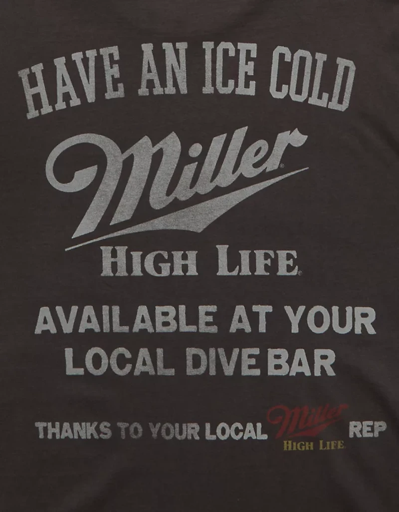 AE Standard Fit Miller High Life Graphic T-Shirt