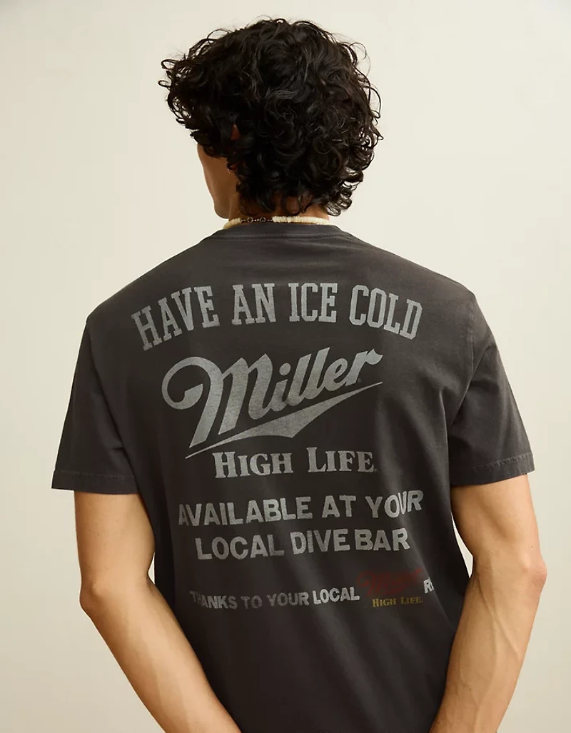 AE Standard Fit Miller High Life Graphic T-Shirt