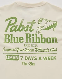 AE Standard Fit Pabst Blue Ribbon Graphic T-Shirt