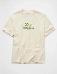 AE Standard Fit Pabst Blue Ribbon Graphic T-Shirt