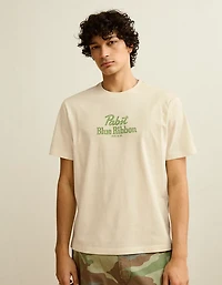 AE Standard Fit Pabst Blue Ribbon Graphic T-Shirt