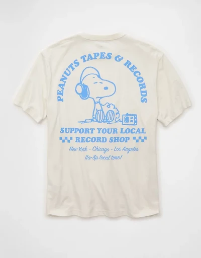 T-shirt à image Snoopy de coupe standard AE