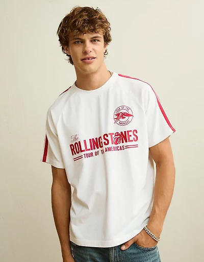 AE Standard Fit Rolling Stones Graphic Soccer T-Shirt