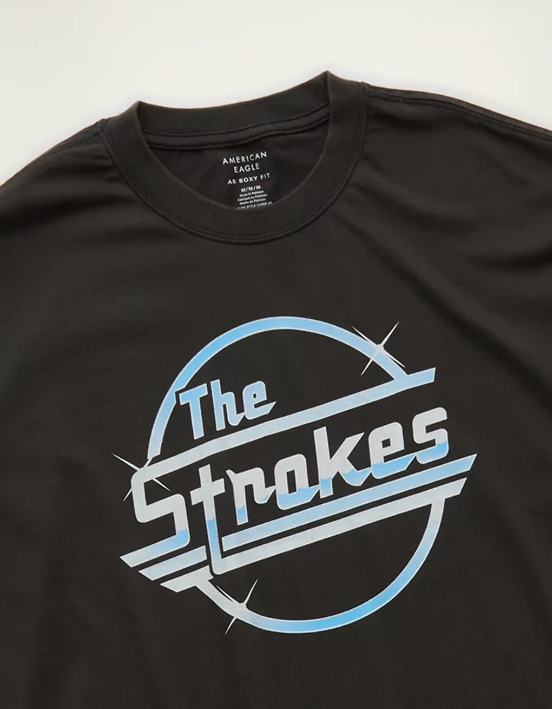 T-shirt à image The Strokes de coupe droite AE