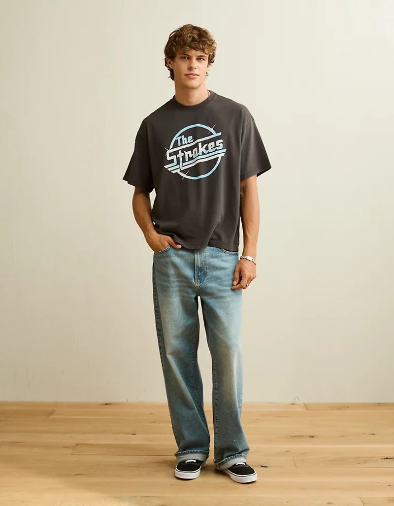 AE Boxy Fit The Strokes Graphic T-Shirt