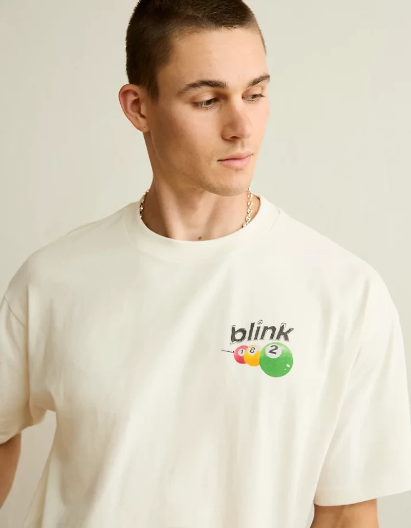 AE Boxy Fit Blink 182 Graphic T-Shirt
