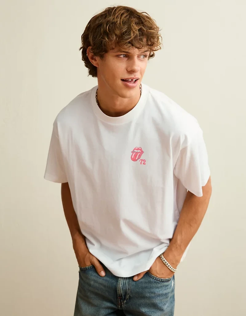 AE Boxy Fit The Rolling Stones Graphic T-Shirt