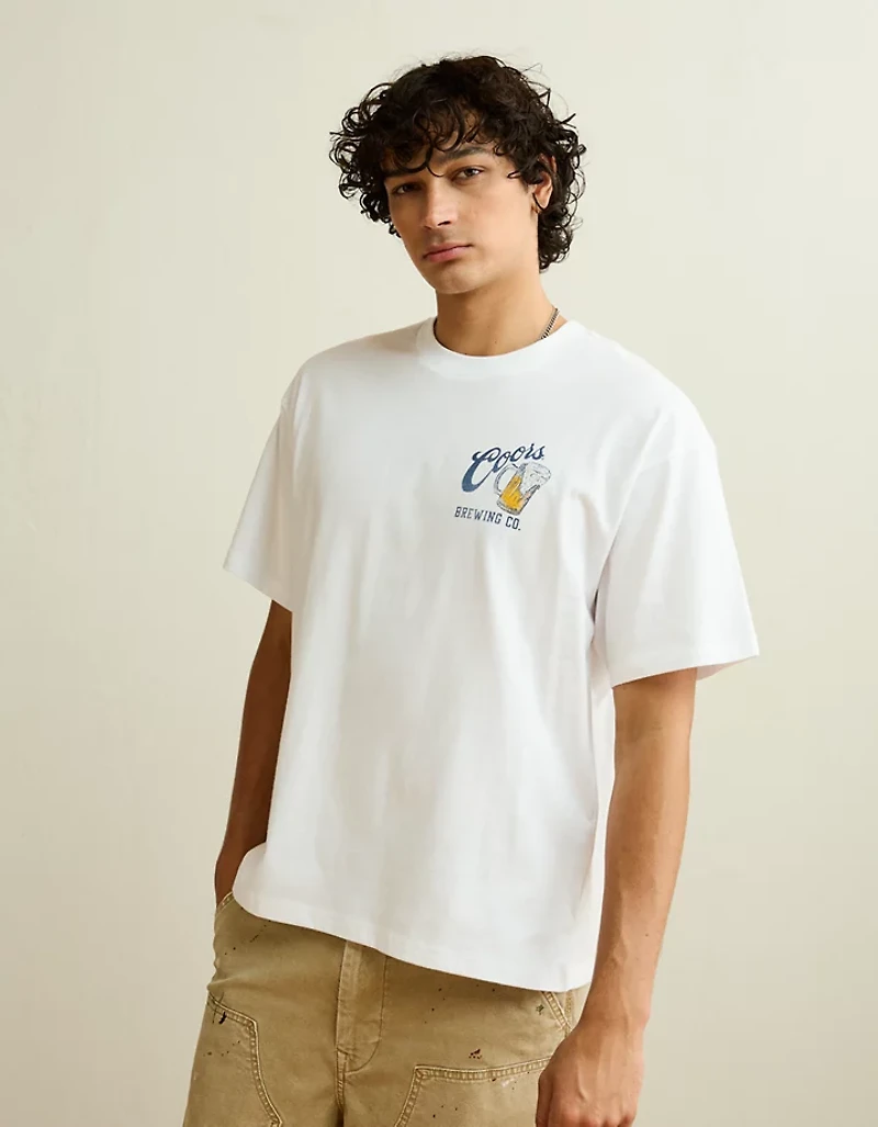 AE Boxy Fit Coors Graphic T-Shirt