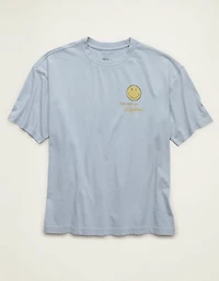 AE T-shirt à image coupe droite