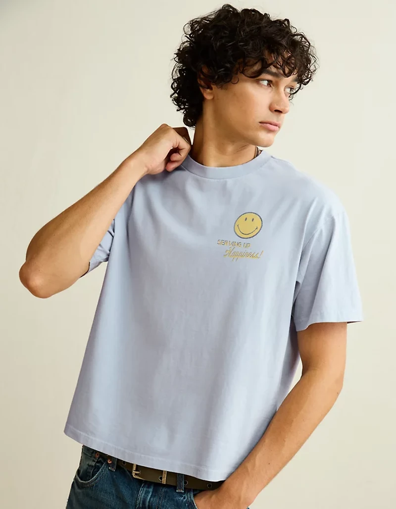 AE T-shirt à image coupe droite