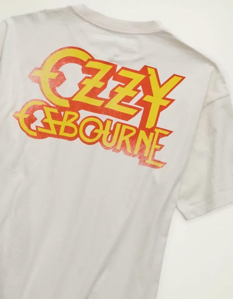 AE Boxy Fit Ozzy Osbourne Graphic T-Shirt