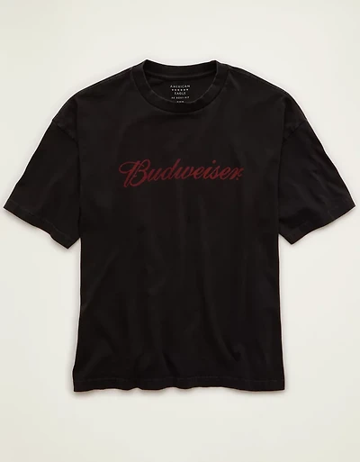 AE Boxy Fit Budweiser Graphic T-Shirt