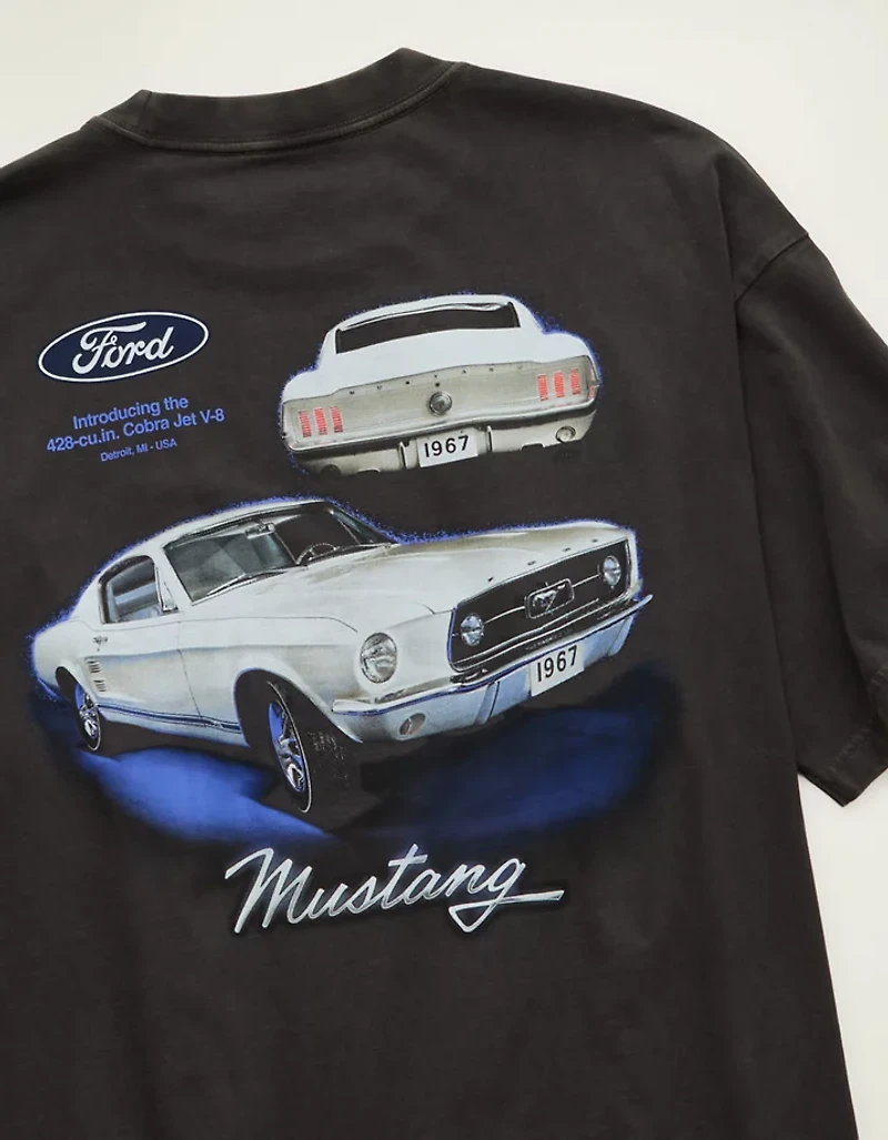 AE Boxy Fit Ford Mustang Graphic T-Shirt