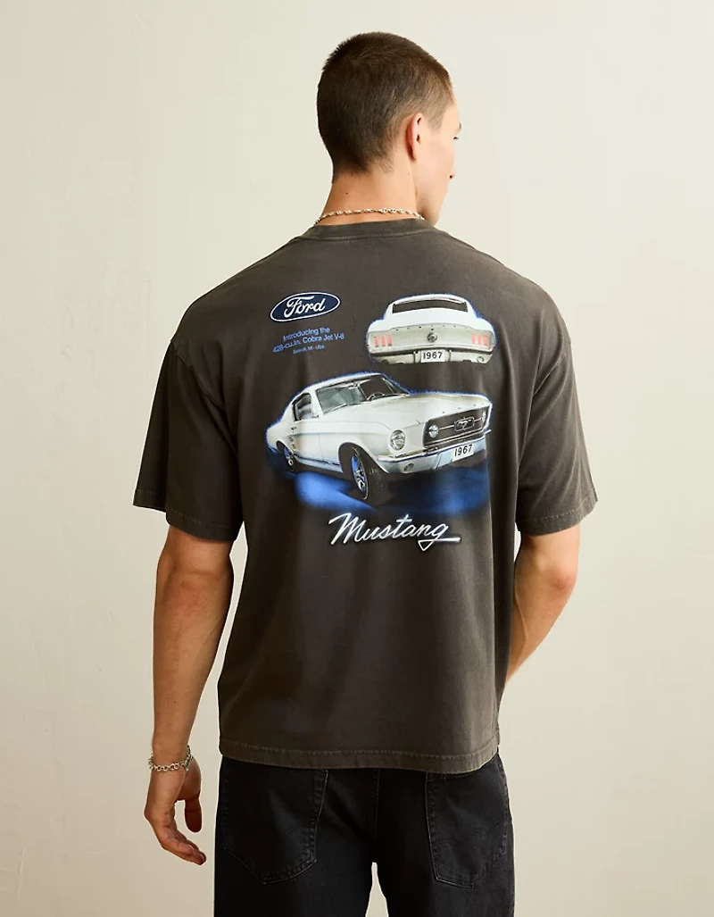 AE Boxy Fit Ford Mustang Graphic T-Shirt