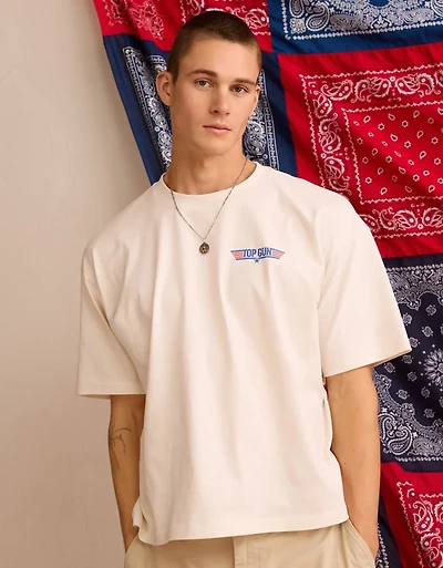T-shirt à image Haut Pistolet de coupe droite AE