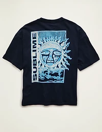 T-shirt à image Sublime de coupe droite AE