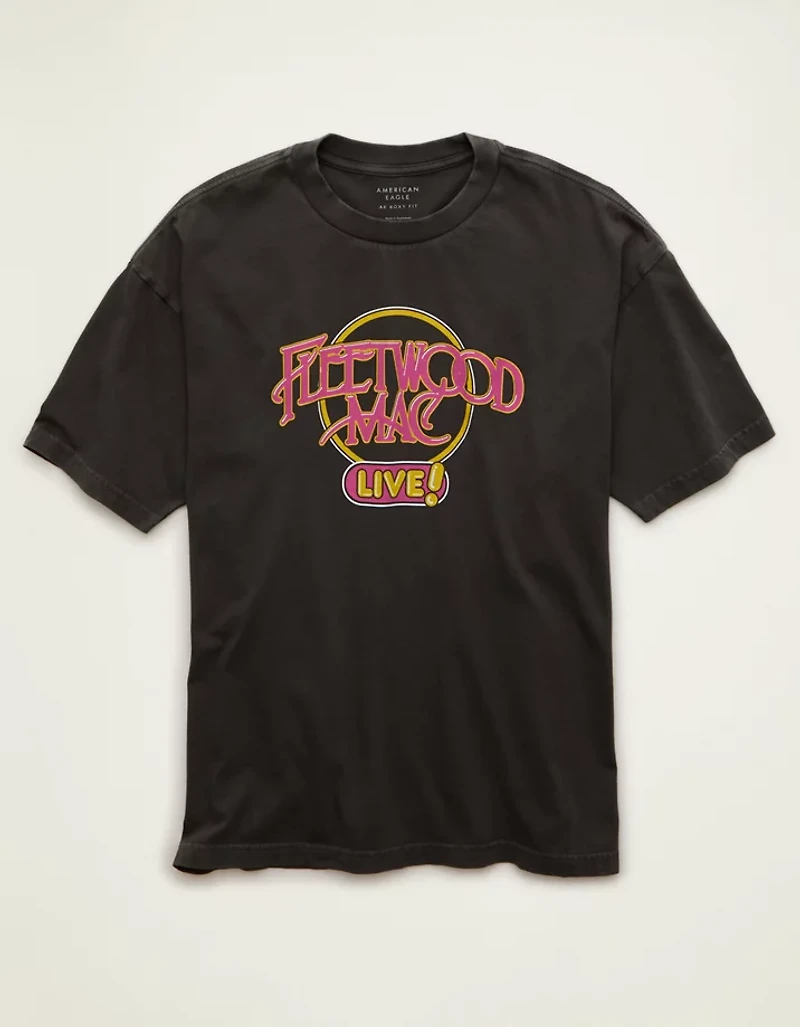 AE Boxy Fit Fleetwood Mac Graphic T-Shirt