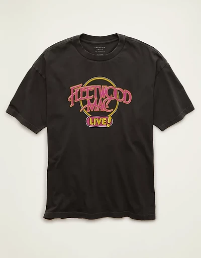 AE Boxy Fit Fleetwood Mac Graphic T-Shirt