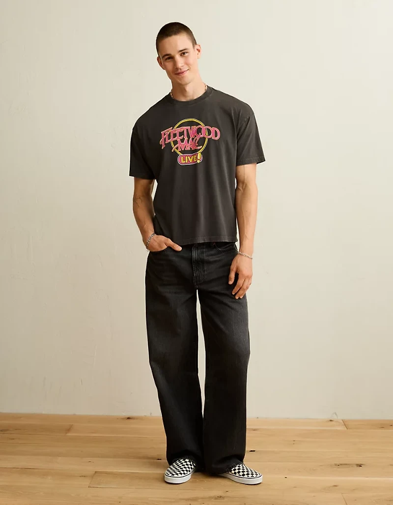 AE Boxy Fit Fleetwood Mac Graphic T-Shirt