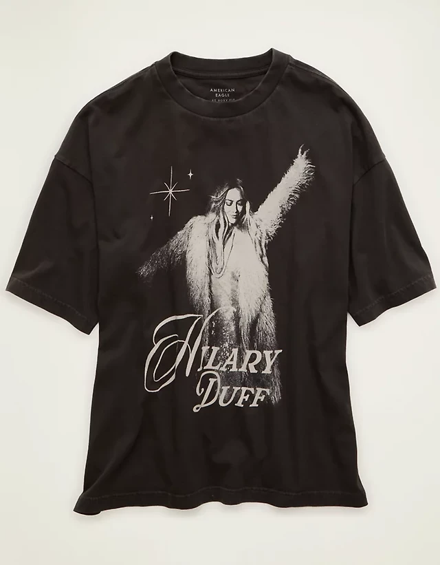 AE Boxy Fit Hilary Duff Graphic T-Shirt