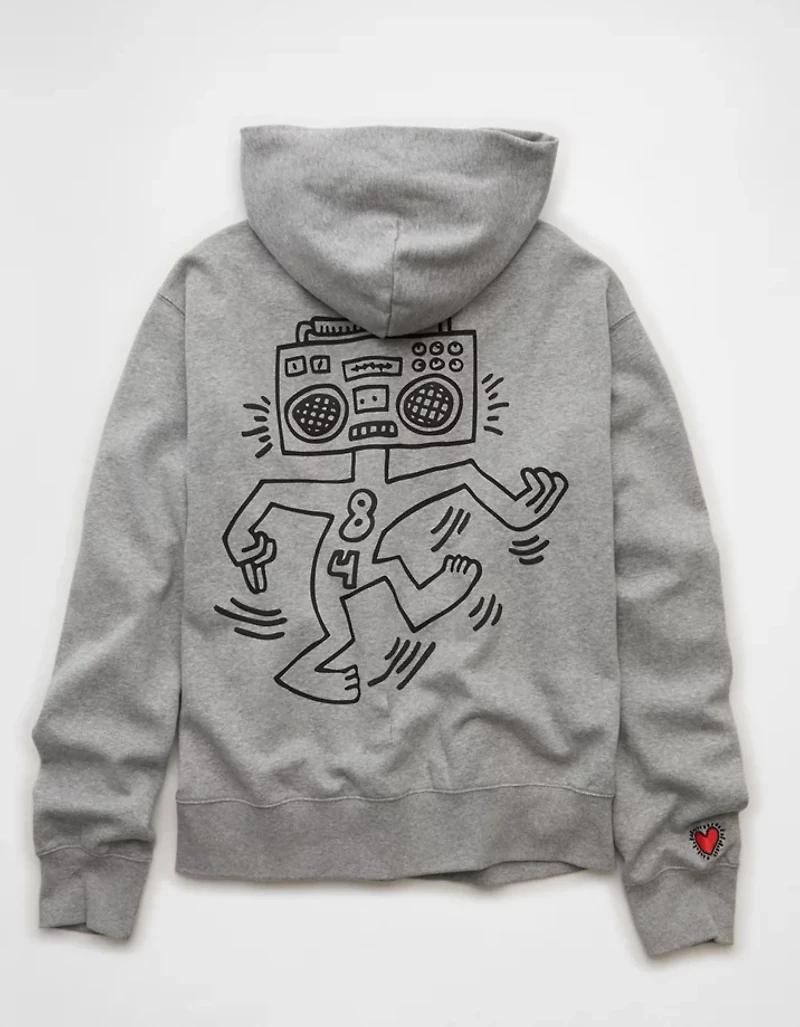 Chandail à capuchon image Keith Haring AE