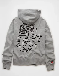 Chandail à capuchon image Keith Haring AE