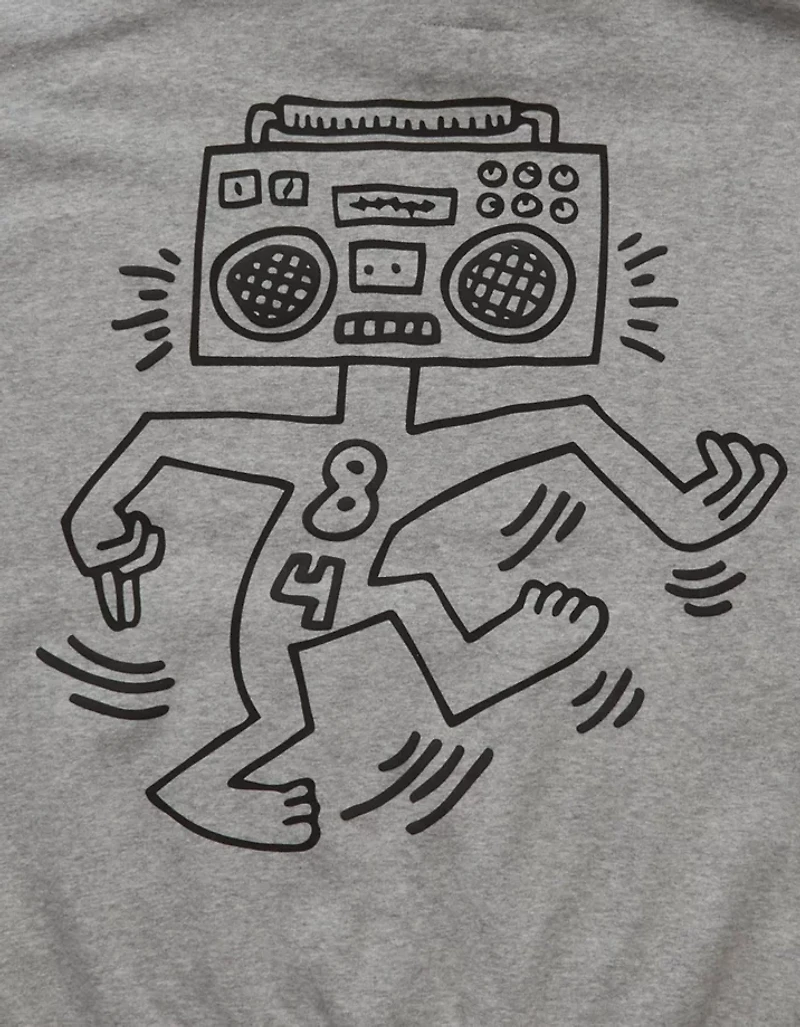 Chandail à capuchon image Keith Haring AE