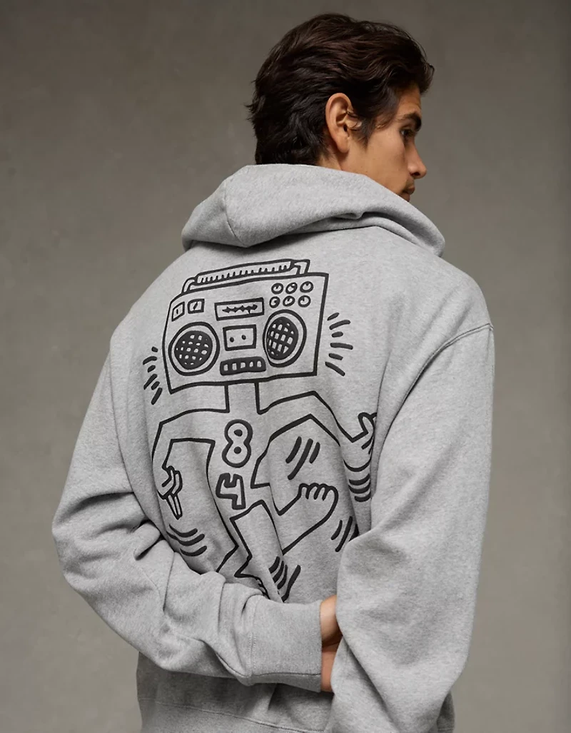 Chandail à capuchon image Keith Haring AE