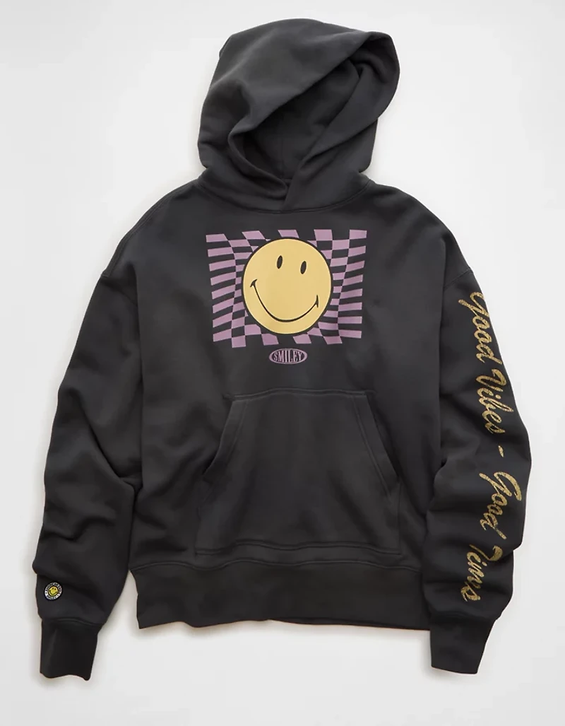 AE | Smiley® Graphic Fleece Sweatshirt